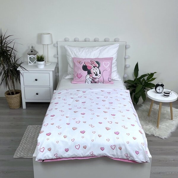 Bavlněné dětské povlečení do postýlky 100x135 cm Minnie – Jerry Fabrics