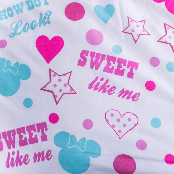 Dětské povlečení na jednolůžko z mikrovlákna 140x200 cm Minnie Sweet Like Me – Jerry Fabrics