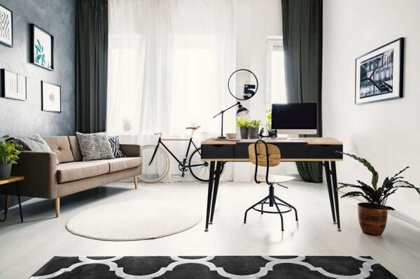 Kancelářský stůl LOFT černý 190303