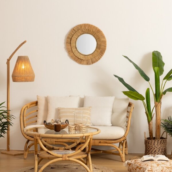 Atmosphera - Nástěnné zrcadlo ALBA pr. 57 cm rafie