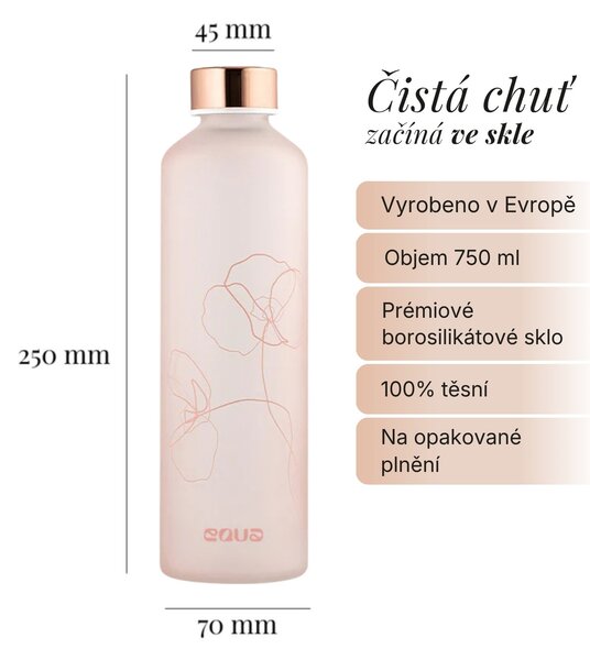 Skleněná lahev EQUA Bloom 750 ml