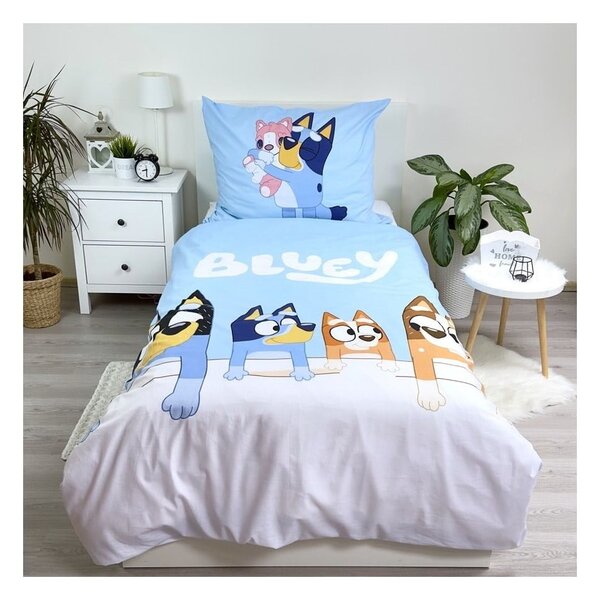 Bavlněné dětské povlečení na jednolůžko 140x200 cm Bluey – Jerry Fabrics