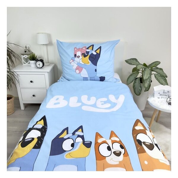 Bavlněné dětské povlečení na jednolůžko 140x200 cm Bluey – Jerry Fabrics