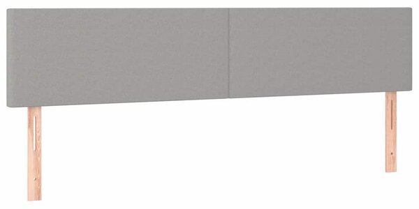 Box spring postel s matrací světle šedá 200 x 200 cm textil 3126109