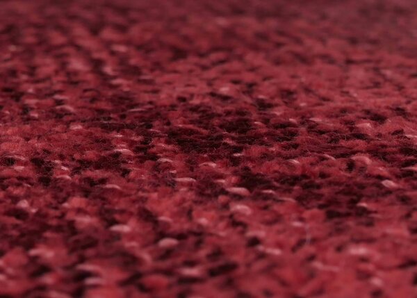 Sada 2 jídelních židlí HWC-N73, kuchyňská židle, otočná s automatickým návratem, látka/textil šenil (490 g/m²) Oeko-Tex bordeaux
