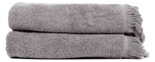 Sada 2 antracitově šedých ručníků ze 100% bavlny Bonami Selection, 50 x 90 cm