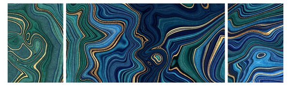 Obraz - Achátový mramor (170x50 cm)