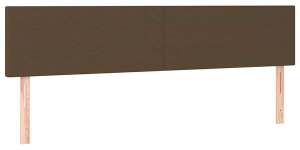 Box spring postel s matrací a LED tmavě hnědá 160x200 cm textil 3133008