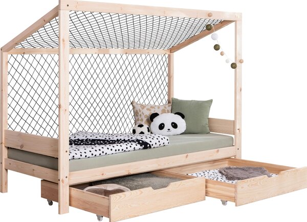 POSTEL S ÚLOŽNÝM PROSTOREM, 90/200 cm, přírodní barvy MID.YOU - Online Only dětské postele, Online Only