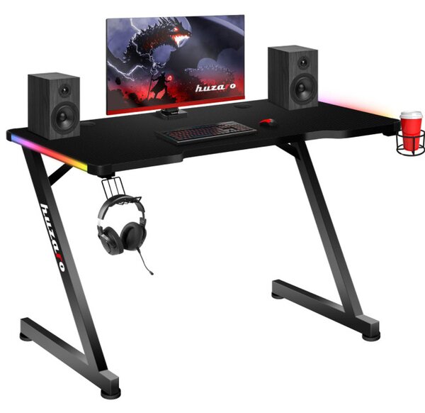 Herní stůl Hero - 2.5 černý RGB