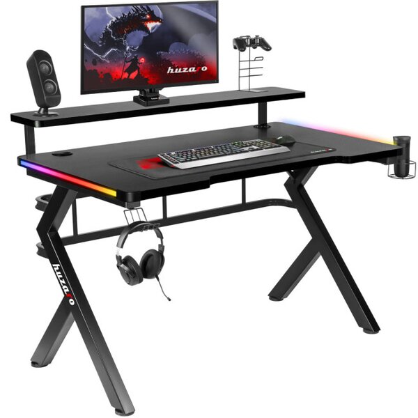 Herní stůl Hero - 5.0 černý RGB