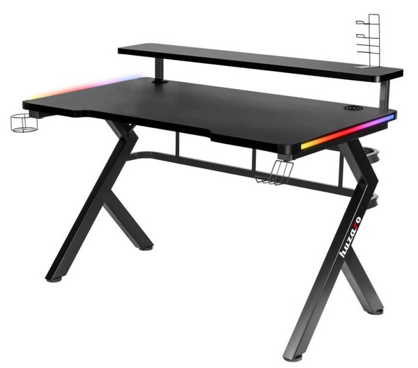 Herní stůl Hero - 5.0 černý RGB