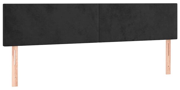 Box spring postel s matrací černá 160x200 cm samet 3127381