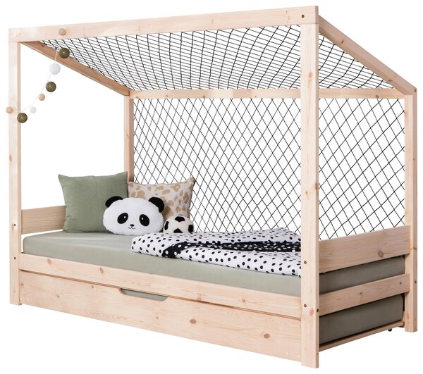 VÝSUVNÁ POSTEL, 90/200 cm, přírodní barvy MID.YOU - Online Only dětské postele, Online Only