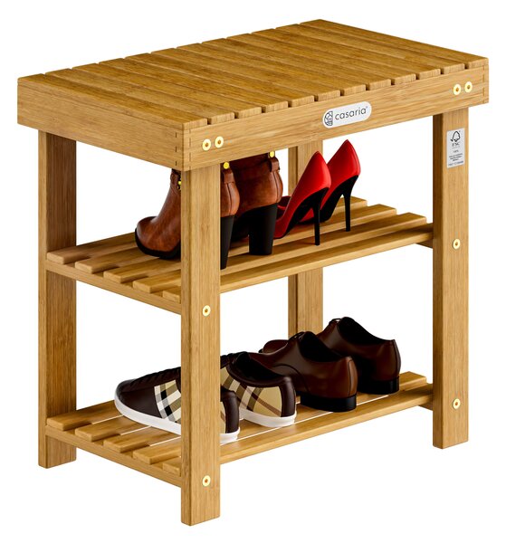 FurniGO Stojan na boty 50 cm - akát