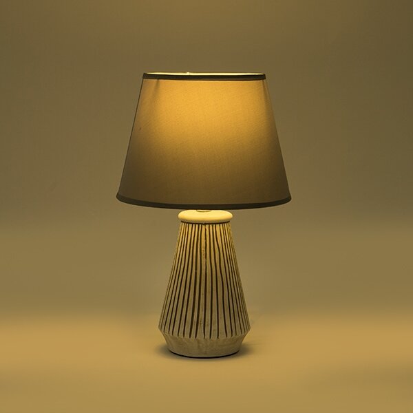 Stolní lampa 1xE14/40W/230V patina/šedá