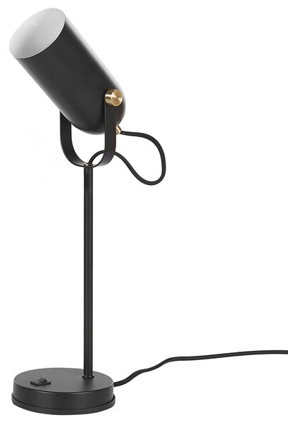 Stolní lampa TYRIA Nastavitelná Kov Černá