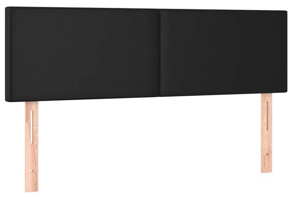 Box spring postel s matrací černá 140x200 cm umělá kůže 3130661