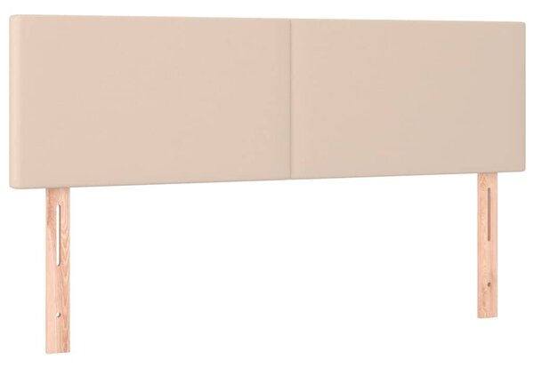 Čelo postele s LED cappuccino 144x5x78/88 cm umělá kůže 3121427