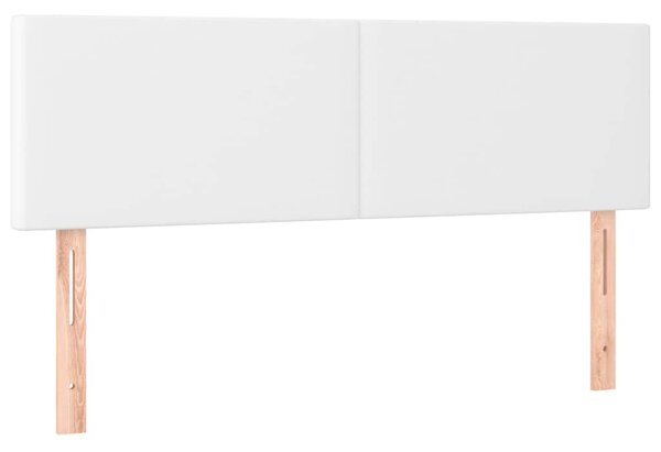 Box spring postel s matrací bílá 140x200 cm umělá kůže 3130662