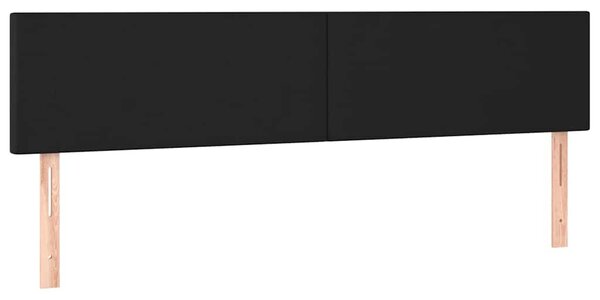 Čelo postele s LED černé 180x5x78/88 cm umělá kůže 3121434