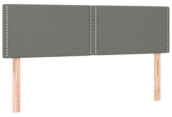 Box spring postel s matrací tmavě šedá 140x200 cm textil 3130194