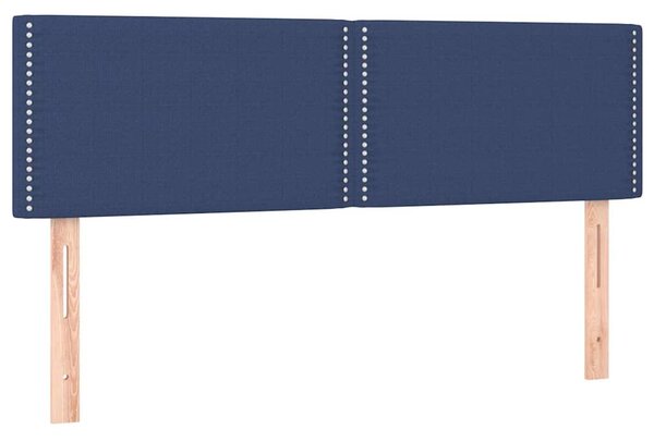 Box spring postel s matrací modrá 140x200 cm textil 3130199