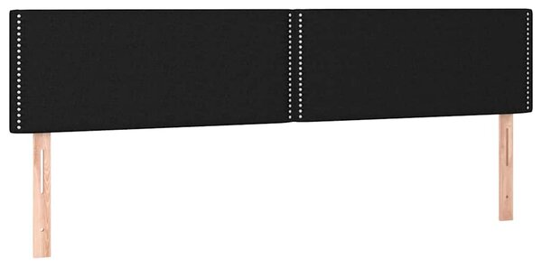 Čelo postele s LED černé 180x5x78/88 cm textil 3121488