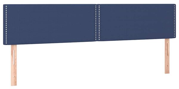 Čelo postele s LED modré 200x5x78/88 cm textil 3121500
