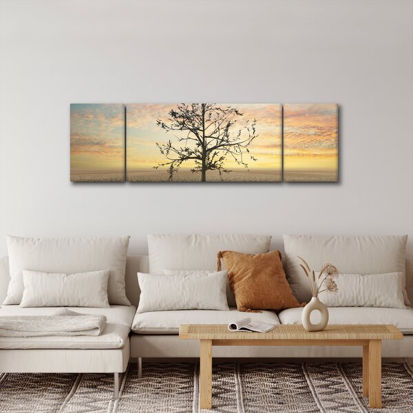 Obraz - Strom na poušti (170x50 cm)