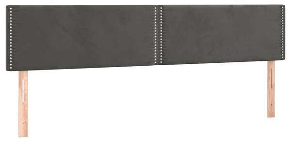 Box spring postel s matrací tmavě šedá 200x200 cm samet 3130920