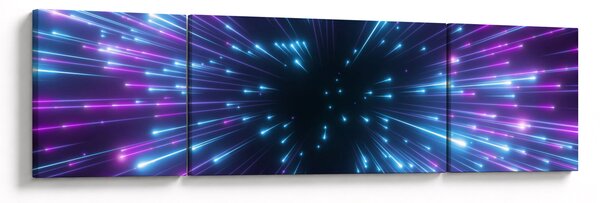 Obraz - Neonový prostor (170x50 cm)