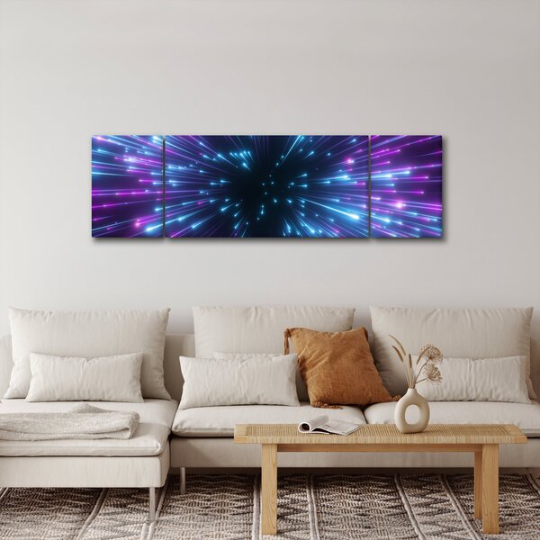Obraz - Neonový prostor (170x50 cm)