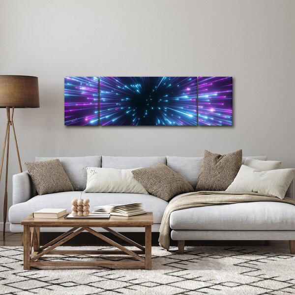 Obraz - Neonový prostor (170x50 cm)