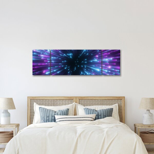 Obraz - Neonový prostor (170x50 cm)