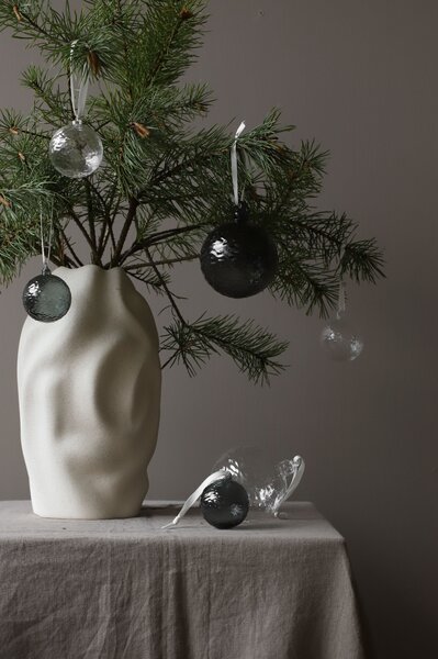 COOEE Design Skleněná baňka Gry Marble Smoke - 8 cm CED481