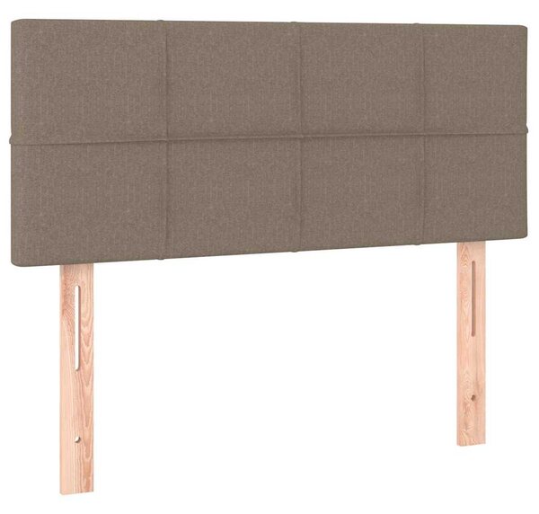 Box spring postel s matrací a LED taupe 90x190 cm textil 3133121