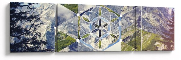 Obraz - Geometrický obrazec (170x50 cm)
