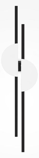 Maytoni Nástěnné LED svítidlo SKYLINE, 23W, 4000K, v. 79 cm, CRI80 Barva: Černo-zlatá