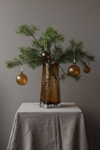 COOEE Design Skleněná baňka Gry Marble Cognac - 8 cm CED483