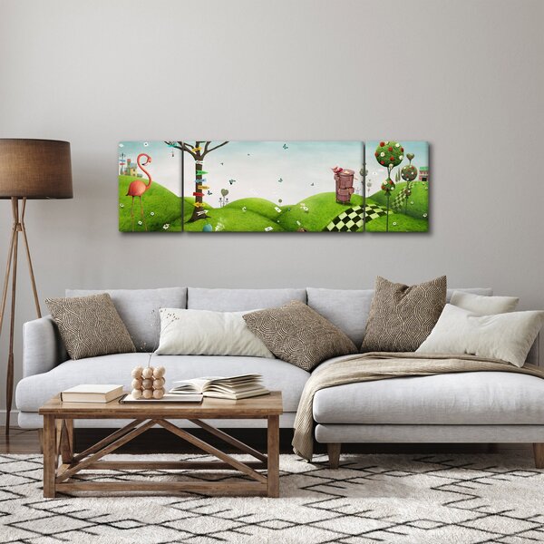 Obraz podivuhodné krajiny (170x50 cm)
