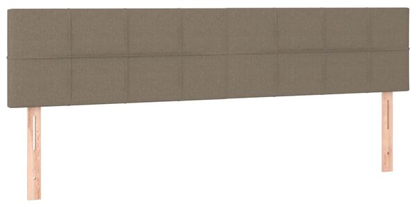 Box spring postel s matrací a LED taupe 200x200 cm textil 3133185