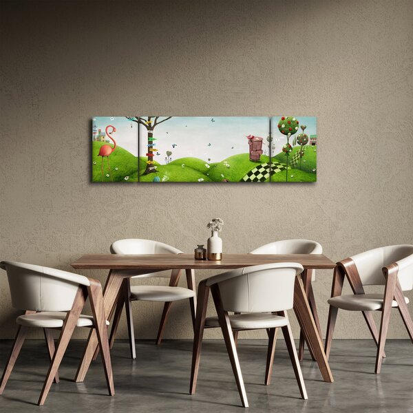 Obraz podivuhodné krajiny (170x50 cm)