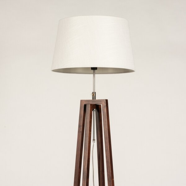 Stojací designová lampa Paola Bianco and Dark Brown (LMD)