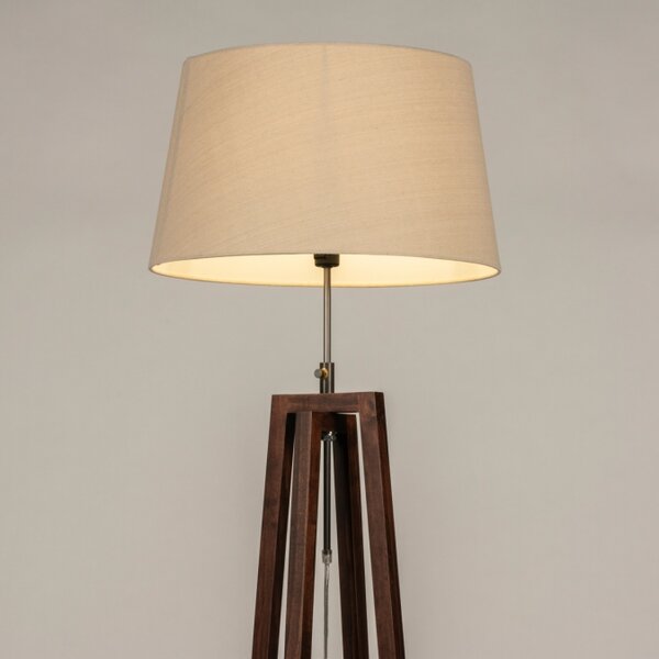 Stojací designová lampa Paola Taupe and Dark Brown (LMD)