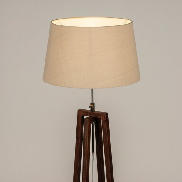 Stojací designová lampa Paola Taupe and Dark Brown (LMD)