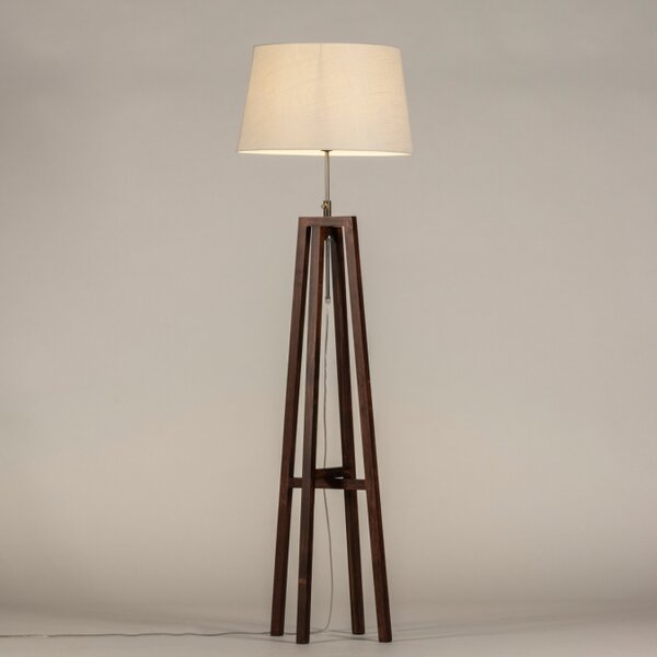 Stojací designová lampa Paola Bianco and Dark Brown (LMD)