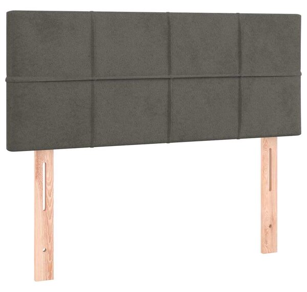 Box spring postel s matrací tmavě šedá 80 x 200 cm samet 3130926