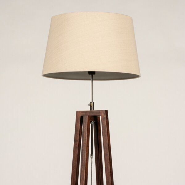 Stojací designová lampa Paola Taupe and Dark Brown (LMD)