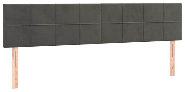 Box spring postel s matrací tmavě šedá 160x200 cm samet 3130968